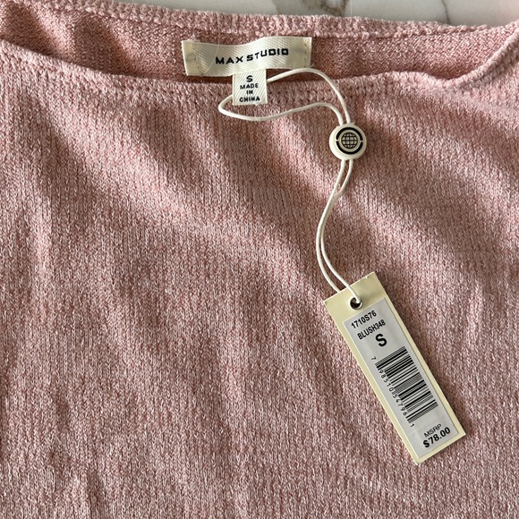 Nordstrom Mac Studio blush sweater the tie sleeves - size S - Picture 6 of 6